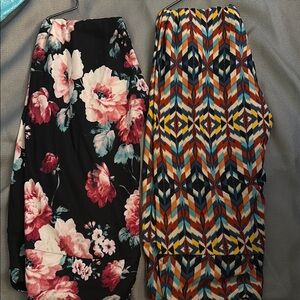 Floral and Geometric Patterned lularoe one size leggings